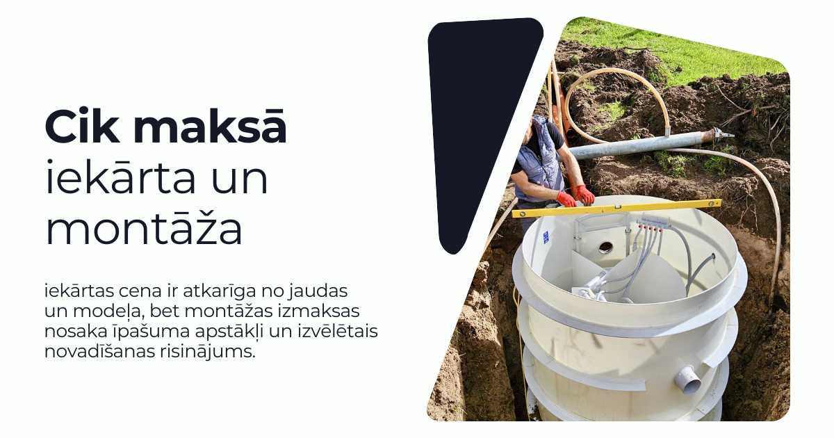 Cik maksā bioloģiskā attīrīšanas iekārta un montāža