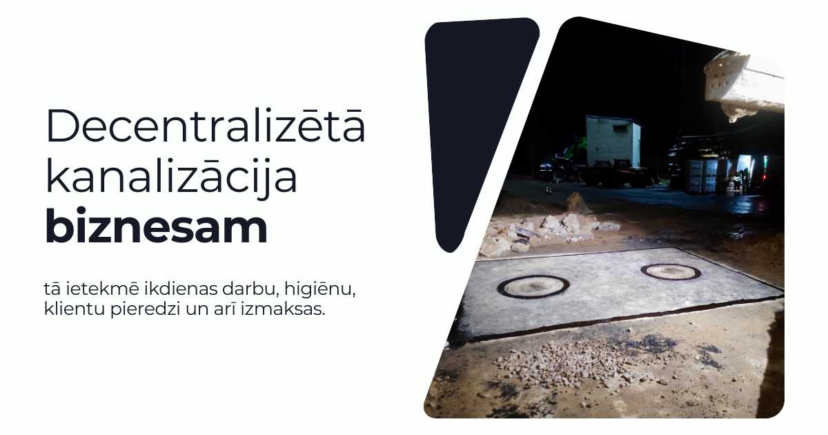 kanalizācijas risinājums uzņēmumam