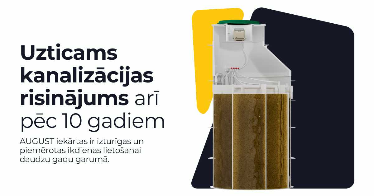 UGUST bioloģiskās notekūdeņu attīrīšanas iekārtas ir izturīgas un ekonomiskas. Uzzini, kāpēc tās ir droša izvēle arī pēc 10 gadiem.