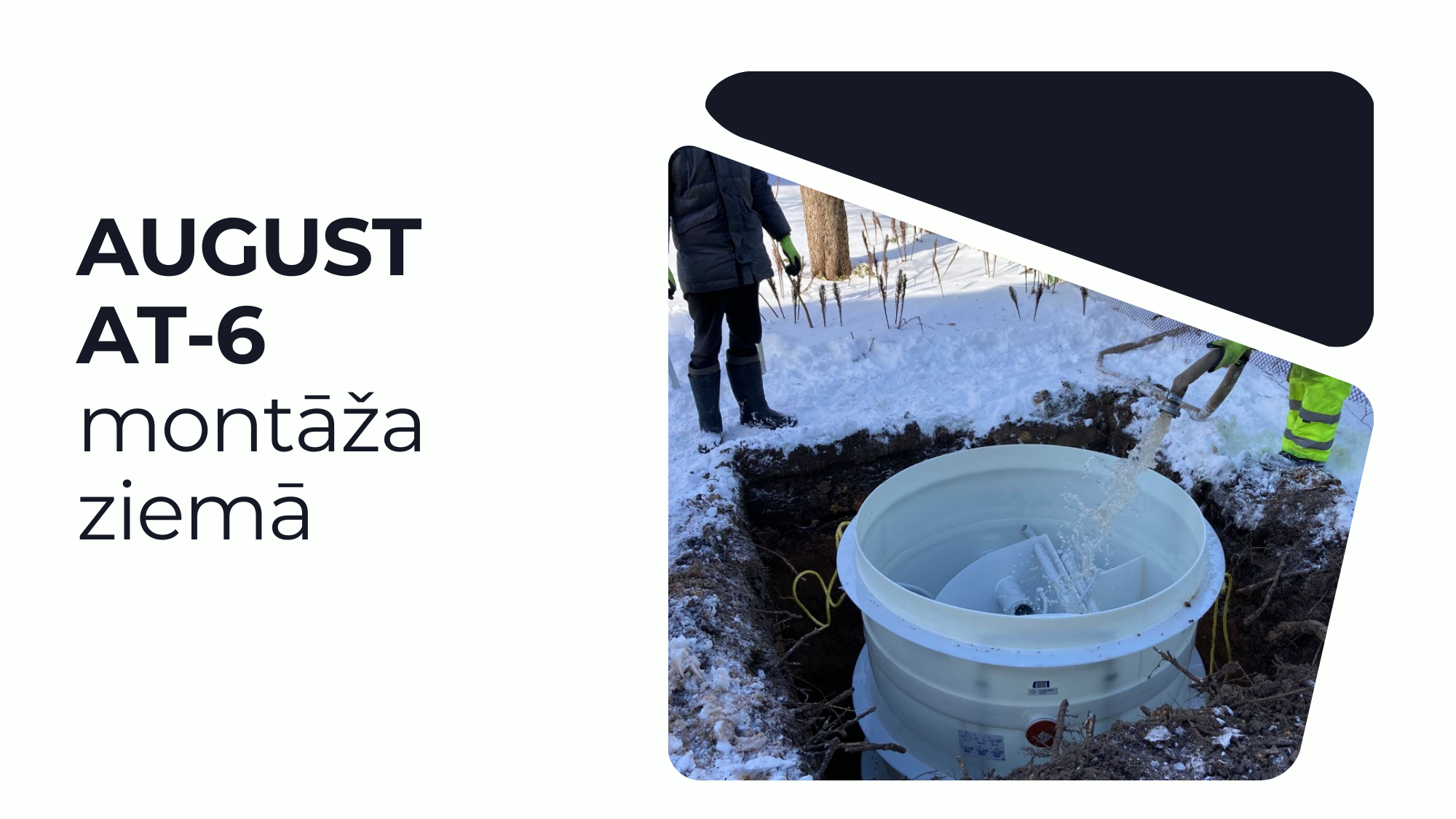 AUGUST AT-6 montāža ziemā